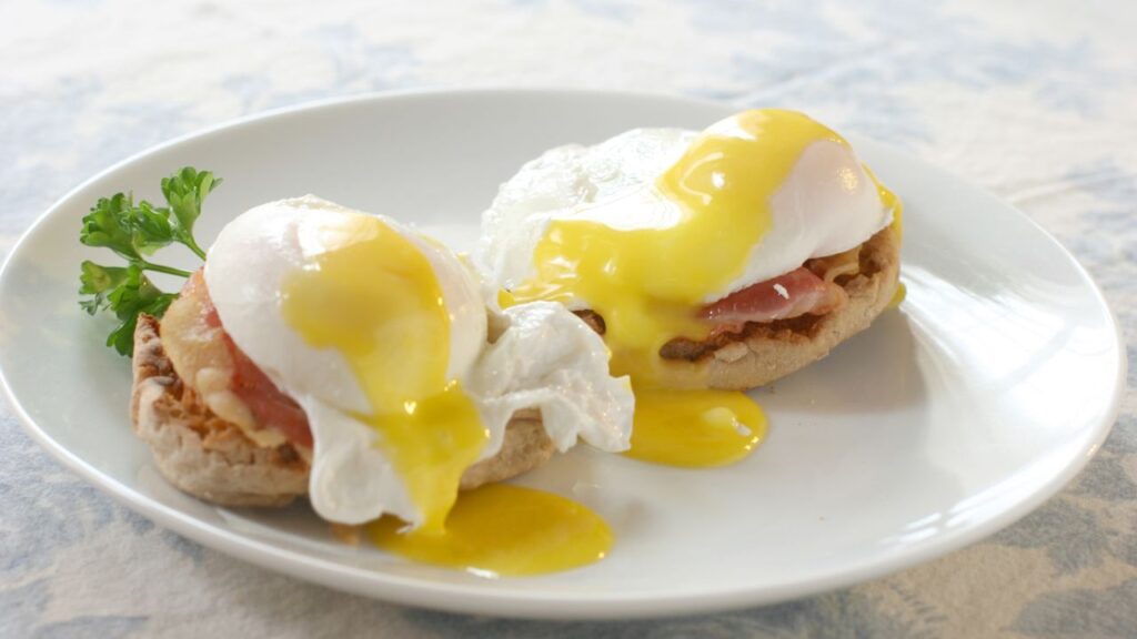 A Luxurious Breakfast in Bed Eggs Benedict with Homemade Hollandaise Sauce for Two