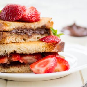 Chocolate Hazelnut Stuffed French Toast