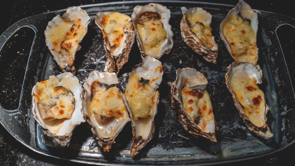 Oysters Rockefeller with Garlic Herb Butter