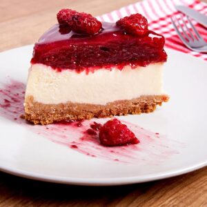 Raspberry White Chocolate Cheesecake