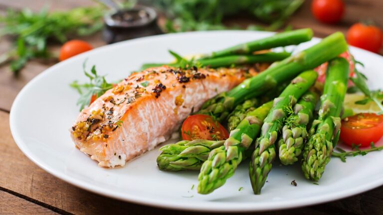 Salmon, Quinoa, and Asparagus for 2