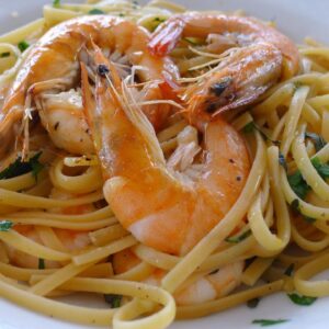 Shrimp Scampi with Linguine