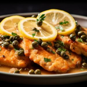 Chicken Piccata with Lemon Caper Sauce for Two A Symphony of Flavors from Love's Kitchen