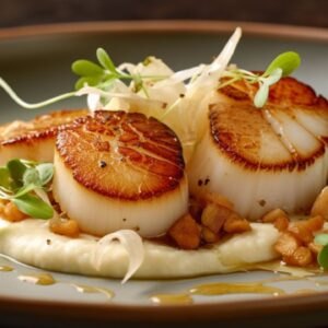 Date Night Classics Whispering Waves - Seared Scallops with Parsnip Puree