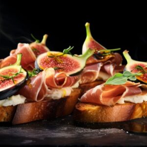 Passion's Palette Fig and Prosciutto Crostini for Two