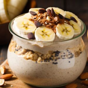 Sunrise Sweetness Banana Bread Overnight Oats for Two