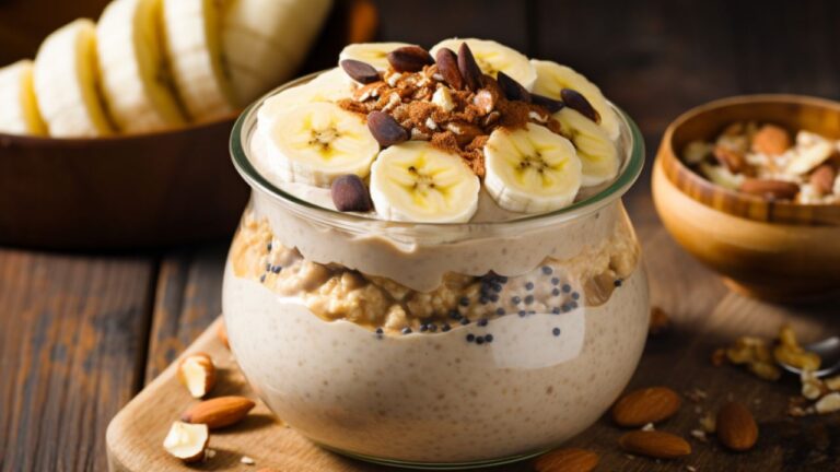 Sunrise Sweetness Banana Bread Overnight Oats for Two