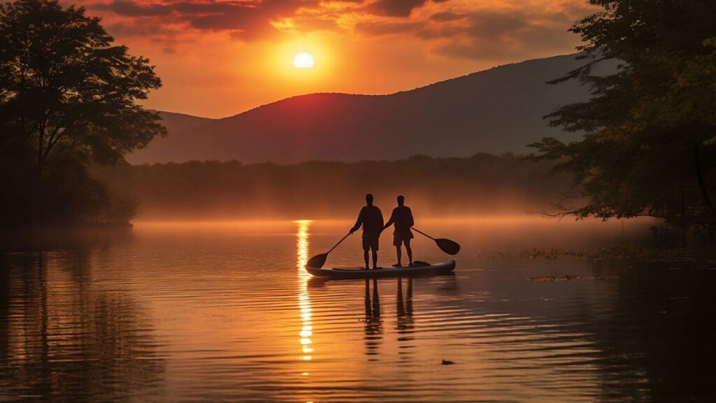 Aquatic Romance Paddle Boarding on Cooper Lake