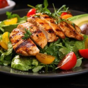 Grilled Chicken and Avocado Salad for Two A Love Story of Healthy Indulgence