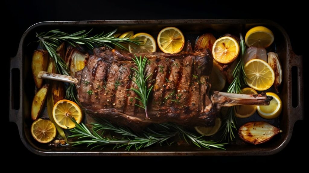 Romantic Rena's Rosemary and Lemon Roasted Lamb for Two