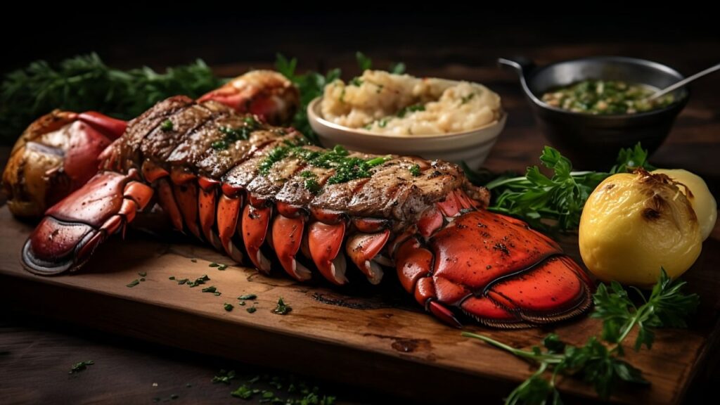 Surf and Turf with Garlic Herb Butter for Two A Classic Date Night Delight