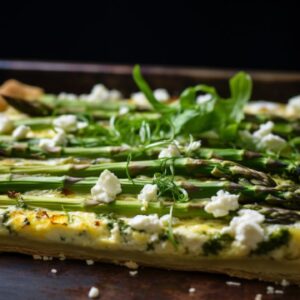 Asparagus and Goat Cheese Tart for Two A Breakfast Romance