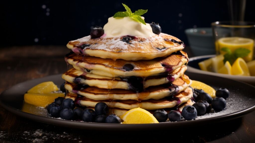 Blueberry Pancakes with Lemon Ricotta for Two A Love's Kitchen Special