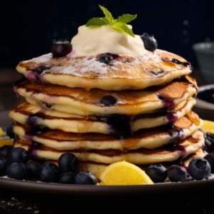 Blueberry Pancakes with Lemon Ricotta for Two A Love's Kitchen Special