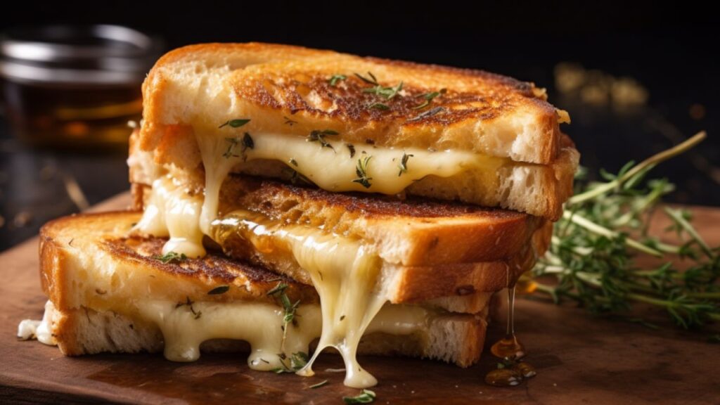 Gourmet Grilled Cheese with Truffle Oil for Two A Date Night Delight