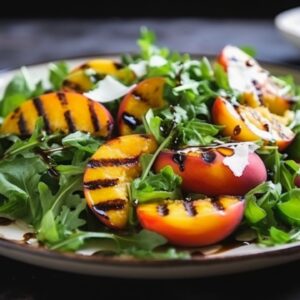 Grilled Peach and Arugula Salad for Two The Perfect Romantic Salad