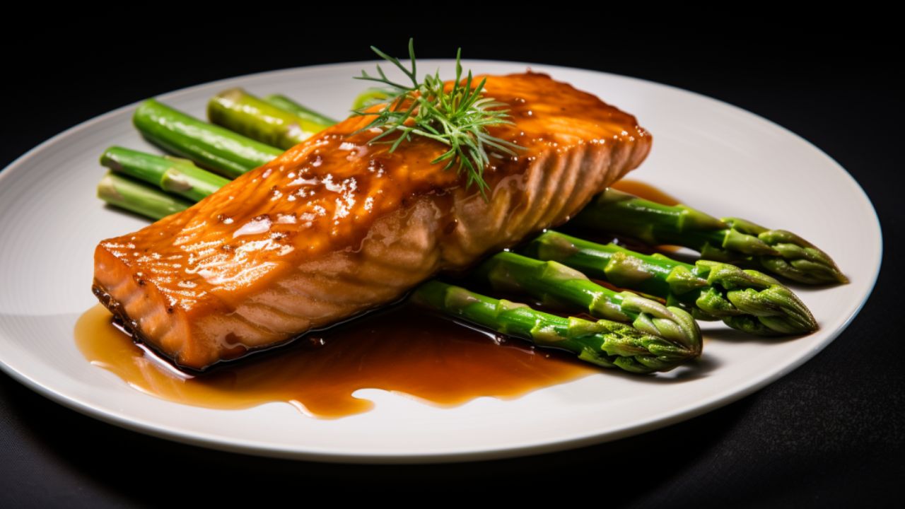 Candlelit Dinner: Honey Glazed Salmon & Asparagus For Two