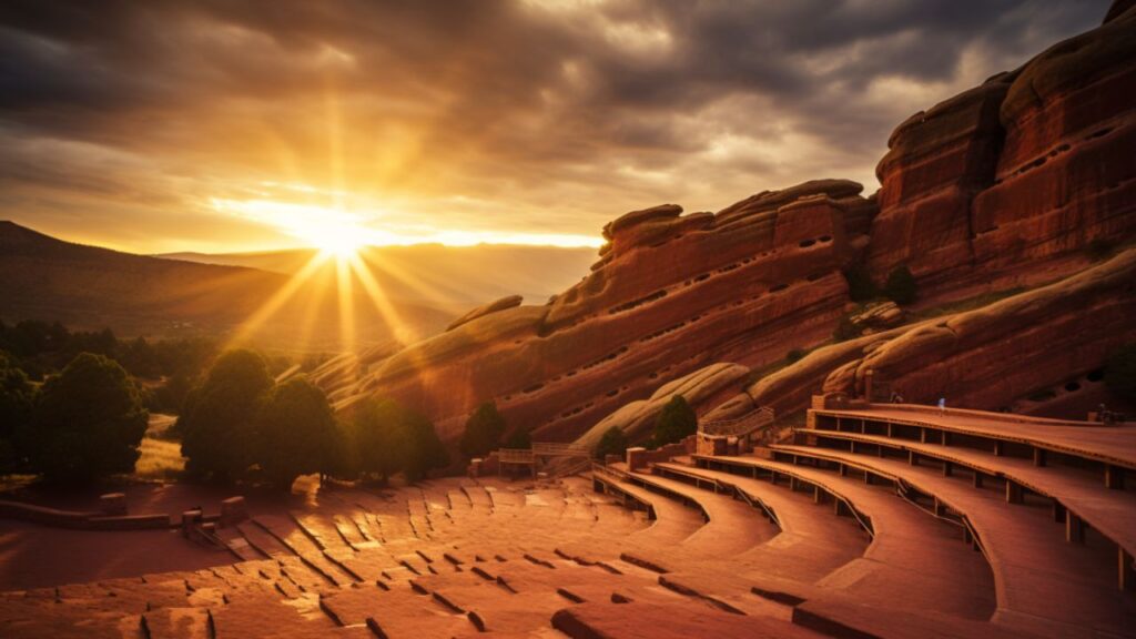 Sunrise at Red Rocks Amphitheatre A Lover's Paradise