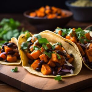 A Date Night Feast Vegan Sweet Potato and Black Bean Tacos for Two