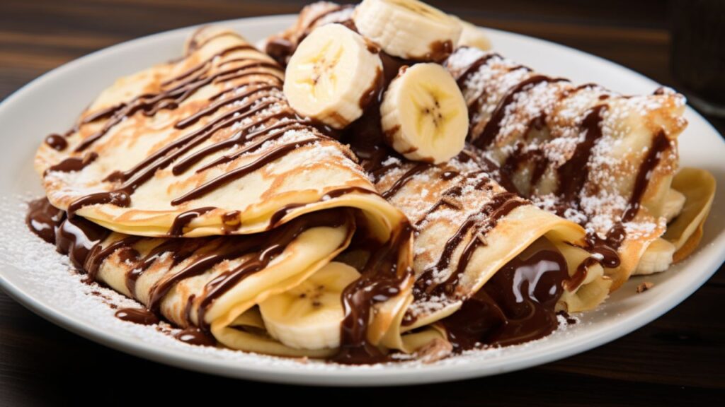 Banana and Nutella Crepes for Two Whisked with Love in Every Fold