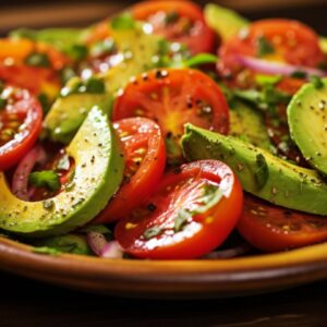 Heart-Healthy Avocado and Tomato Salad for Two Nourish Your Love and Your Heart