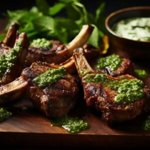 Lamb Chops with Mint Pesto for Two A Culinary Romance