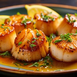 Pan-Seared Scallops with Lemon Butter Sauce for Two The Perfect Date Night Delight