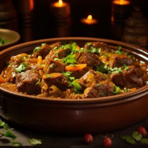 Traditional Lamb Tagine for Two A Journey of Love and Flavors