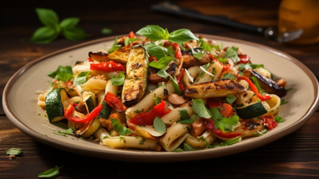 Roasted Vegetable Pasta Primavera for Two A Symphony of Flavors and Colors