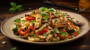 Roasted Vegetable Pasta Primavera for Two A Symphony of Flavors and Colors