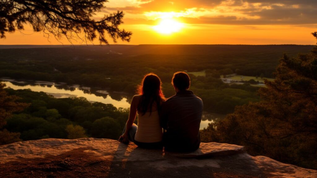 The Scenic Overlook Sunset Views at Lover's Hill