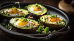 A Cozy Embrace Baked Eggs in Avocado Boats