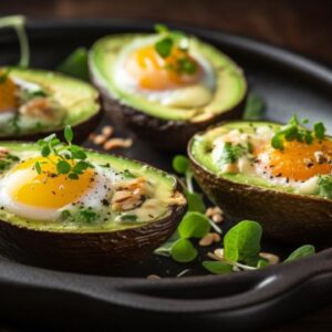 A Cozy Embrace Baked Eggs in Avocado Boats