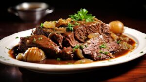 A Cozy German Evening Sauerbraten (Pot Roast) Recipe for Two