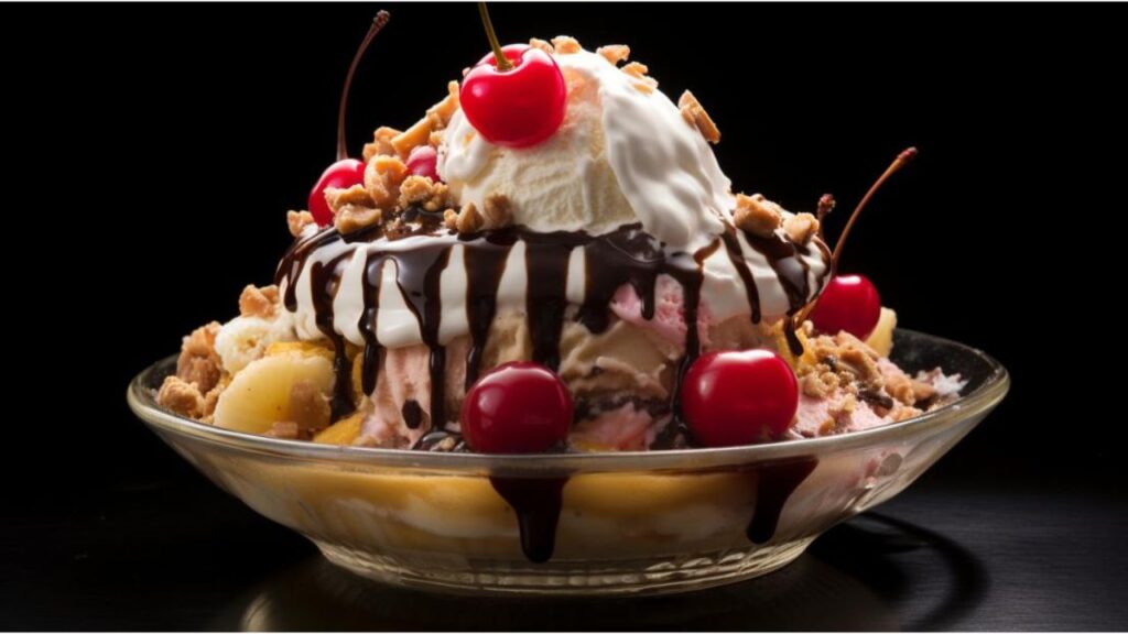 Embracing Sweet Moments Banana Split Sundae for Two