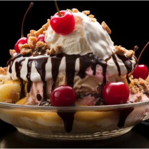 Embracing Sweet Moments Banana Split Sundae for Two