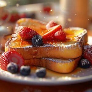 Love's Early Light: Crafting a Romantic Brioche French Toast Breakfast For Two