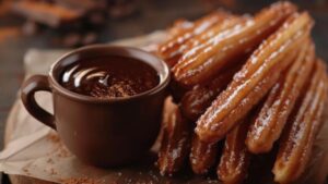 Churros with Chocolate Dipping Sauce for Two The Perfect Romantic Dessert