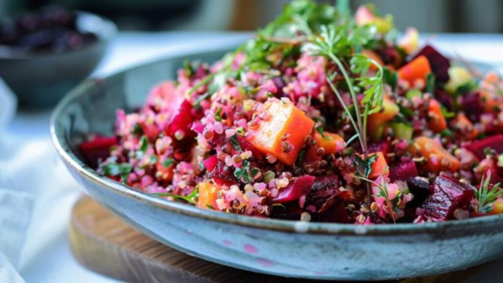 Roasted Beet and Quinoa Salad for Two A Romantic and Nutritious Delight