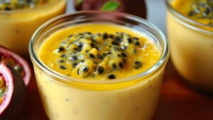 Passion Fruit Mousse for Two A Tropical Delight for Your Romantic Evening