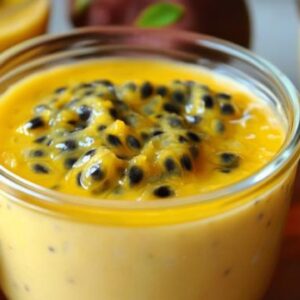 Passion Fruit Mousse for Two A Tropical Delight for Your Romantic Evening