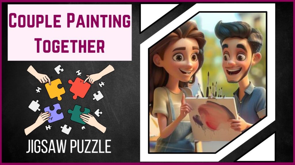 Piece Together the Art of Love Discover the Couple Painting Together Jigsaw Puzzle